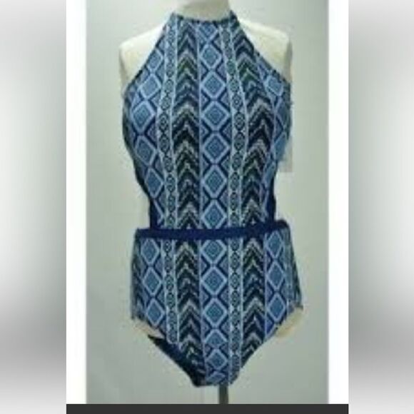 Time and Tru One Piece Tribe Nation Monokini Swimsuit New w/ Tag XL 16-18 - Picture 4 of 8